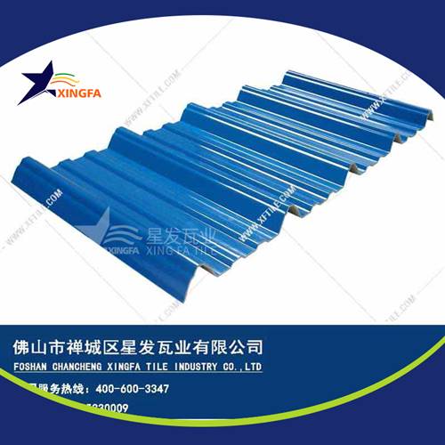 厚度3.0mm蓝色900型PVC塑胶瓦 临汾工程钢结构厂房防腐隔热塑料瓦 pvc多层防腐瓦生产网上销售